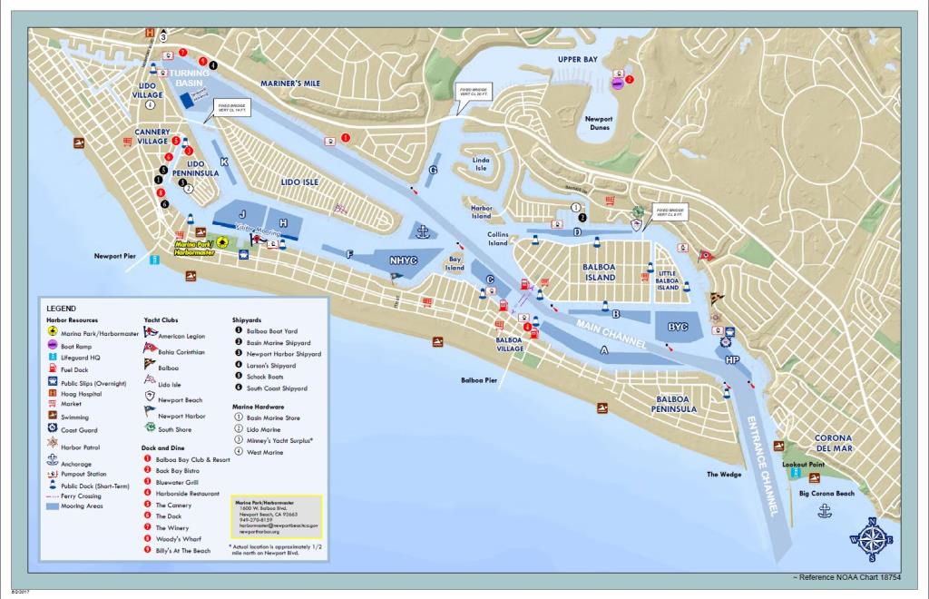 Map of Newport Beach, CA