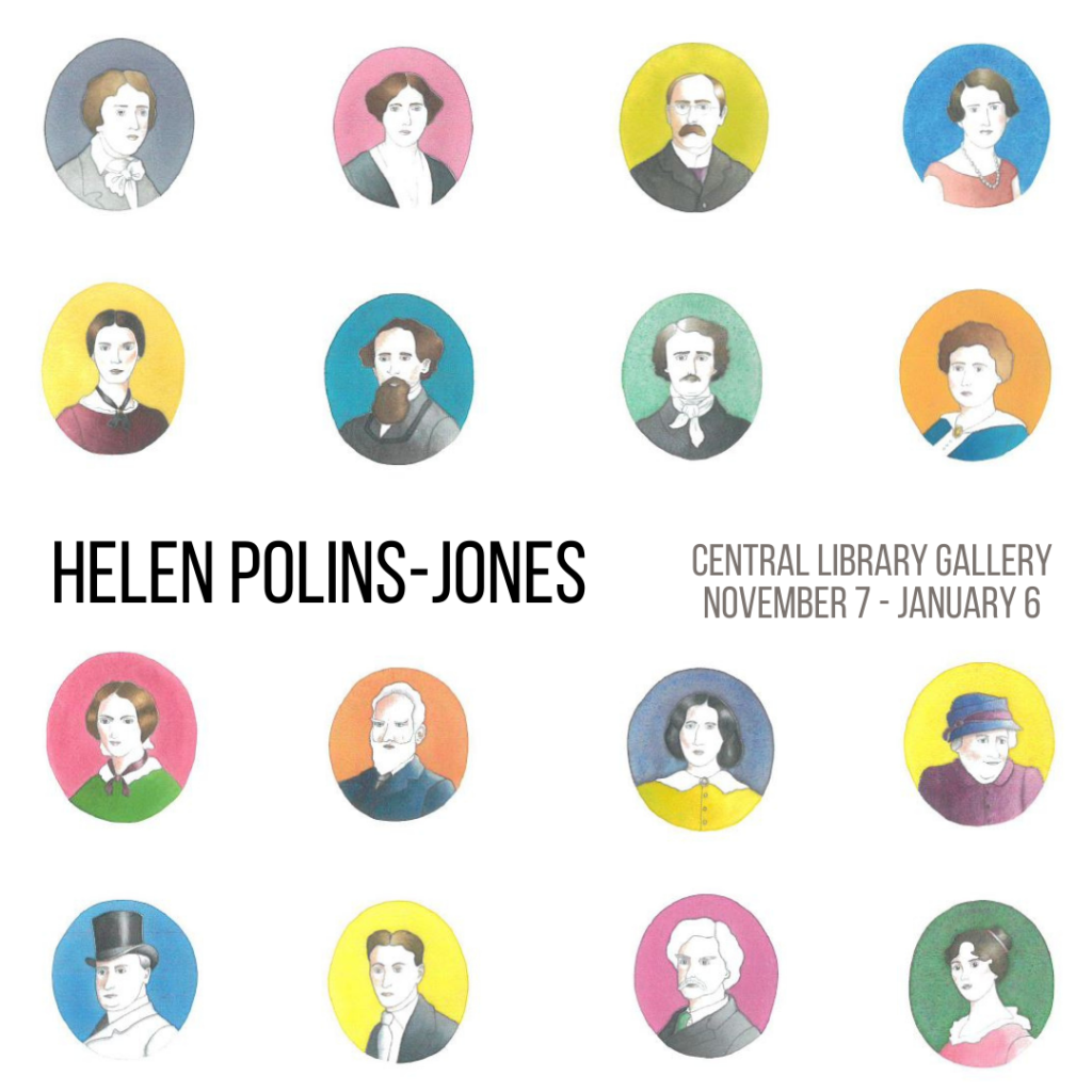 Helen Polin-Jones: Watercolor Portraits opens November 7, 2022 - January 6, 2023