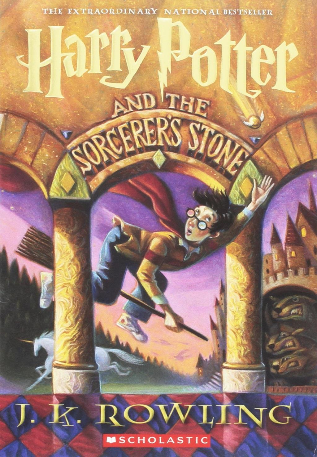 harry potter and the sorcerer's stone book cover