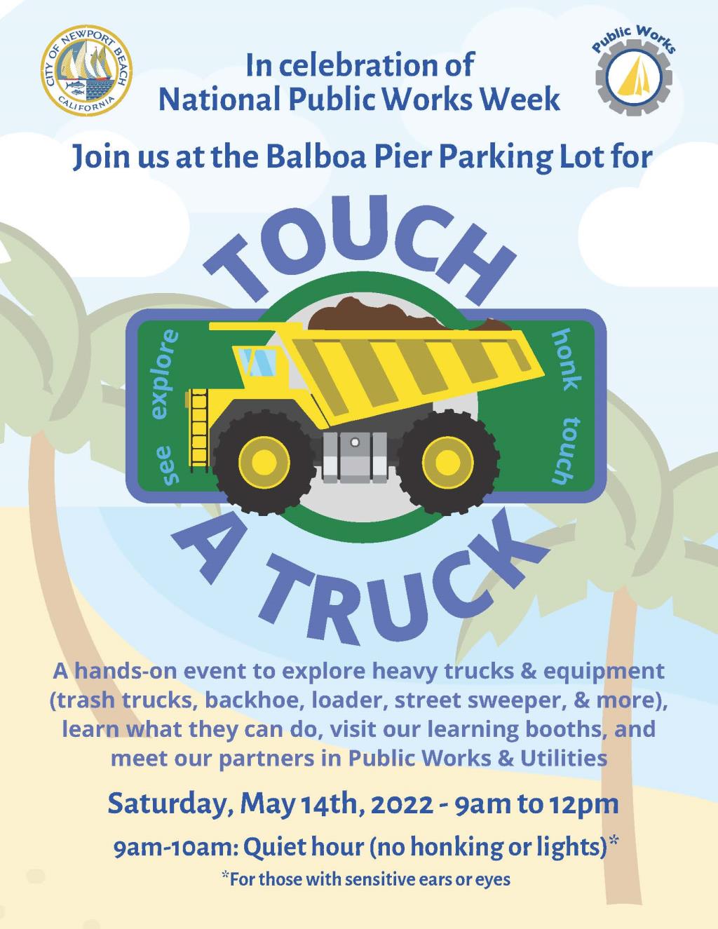 touch a truck event flier