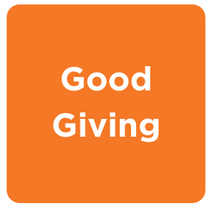 good giving button